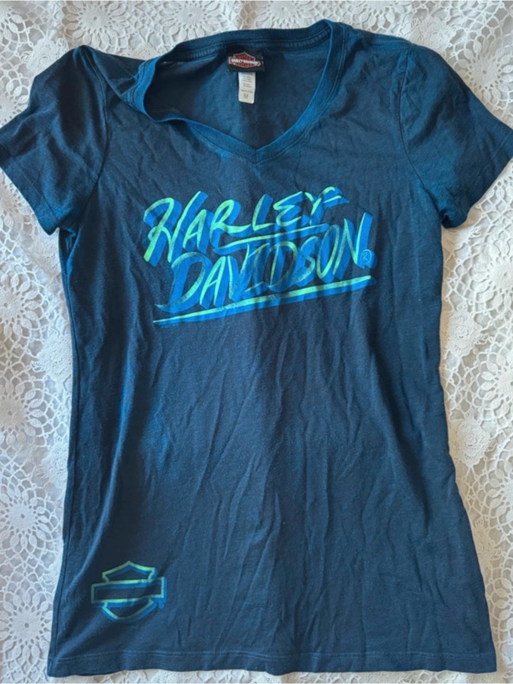 Harley Davison Cookeville TN Women’s Short Sleeve Shirt Size M